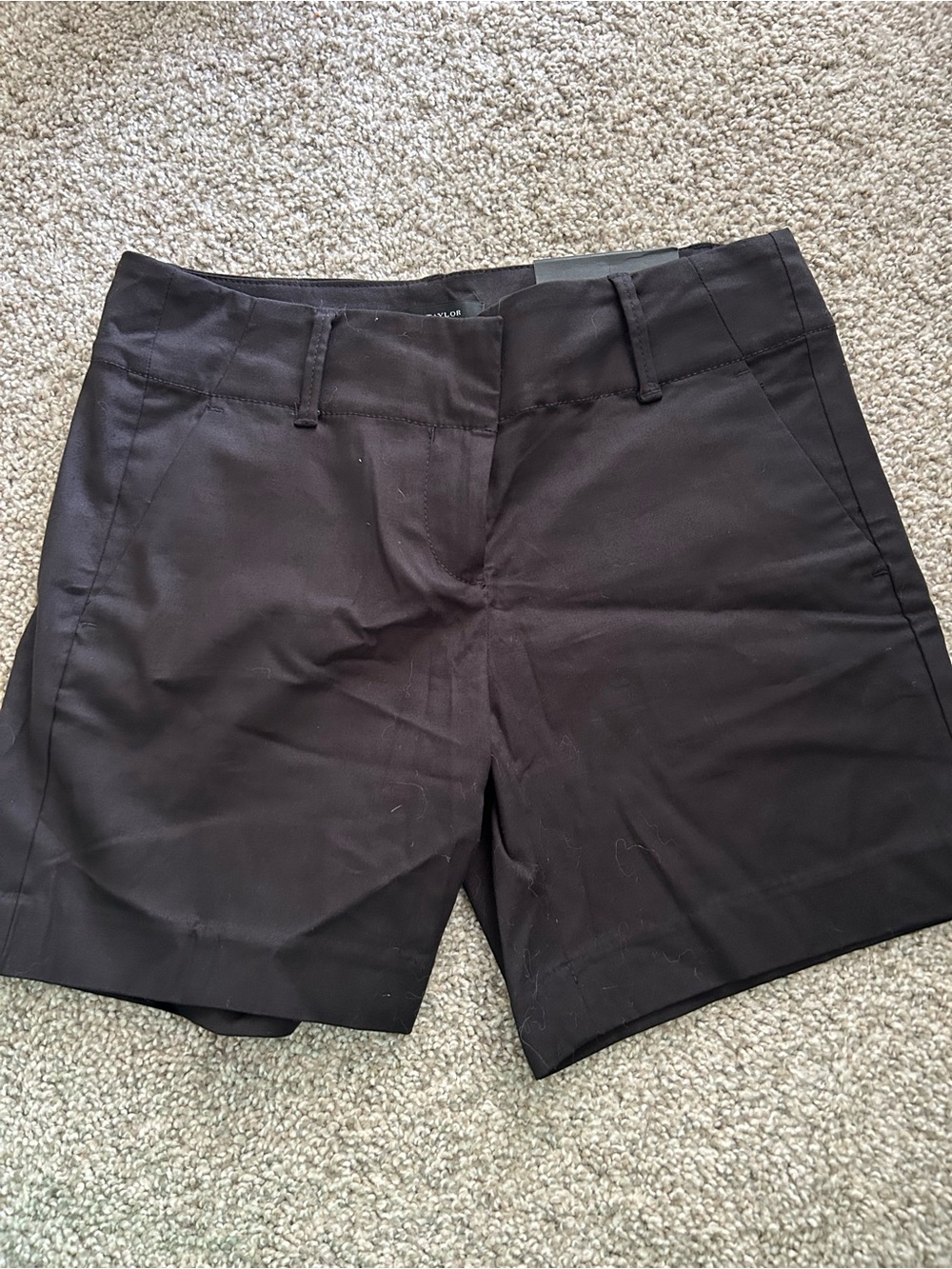 Ann Taylor Black Tailored Bermuda Shorts